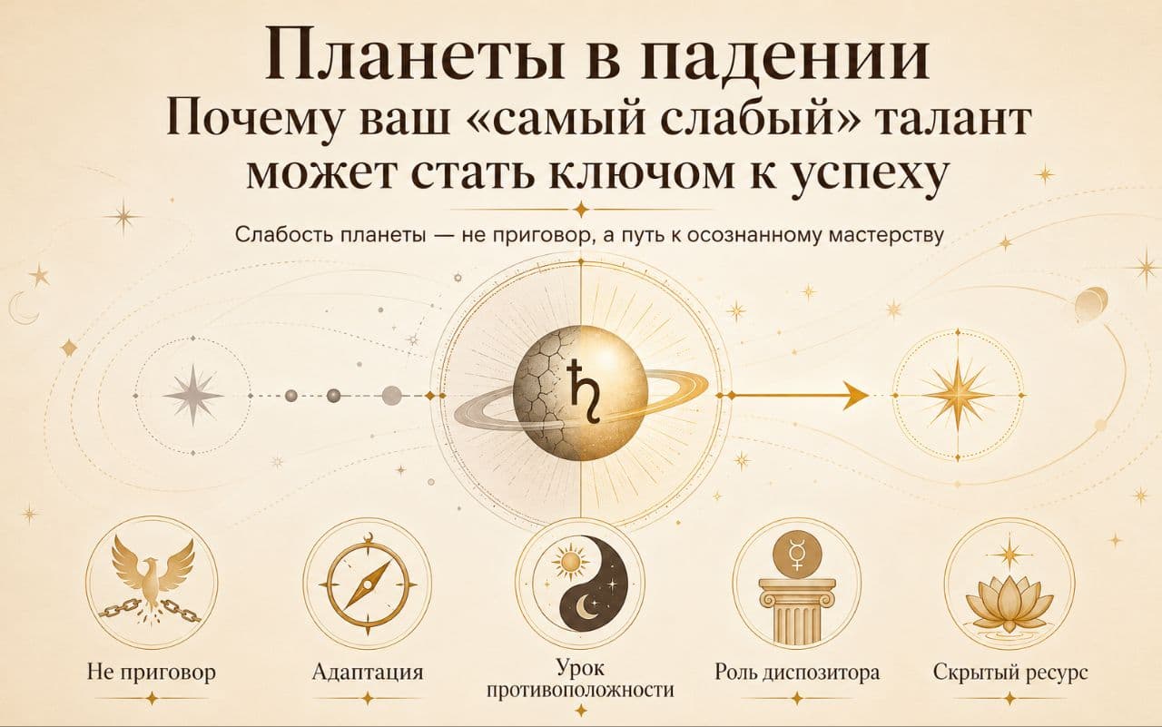 Планеты в падении: Почему ваш «самый слабый» талант может стать ключом к успеху