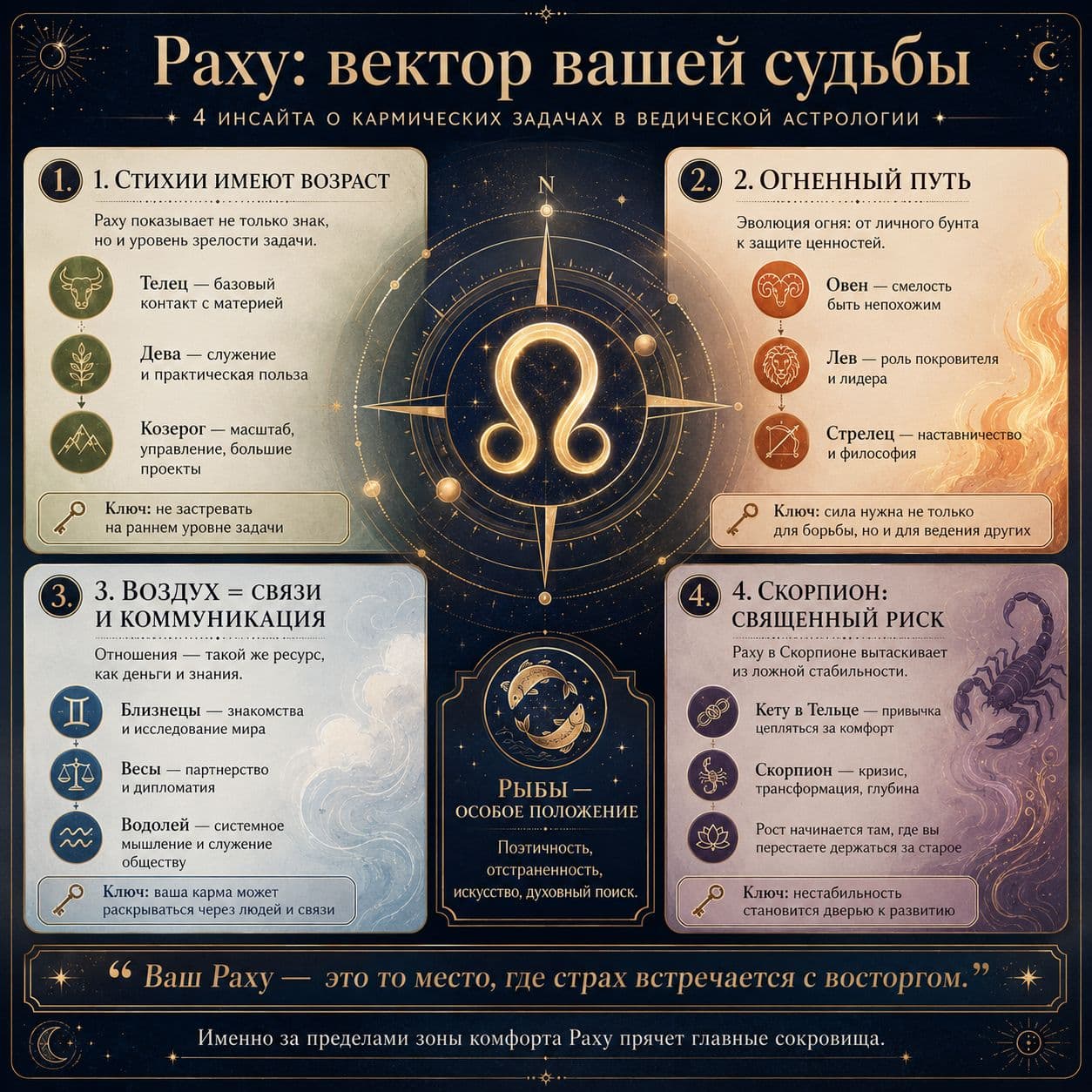 Раху: Вектор вашей судьбы. 4 неожиданных инсайта о кармических задачах из ведической астрологии