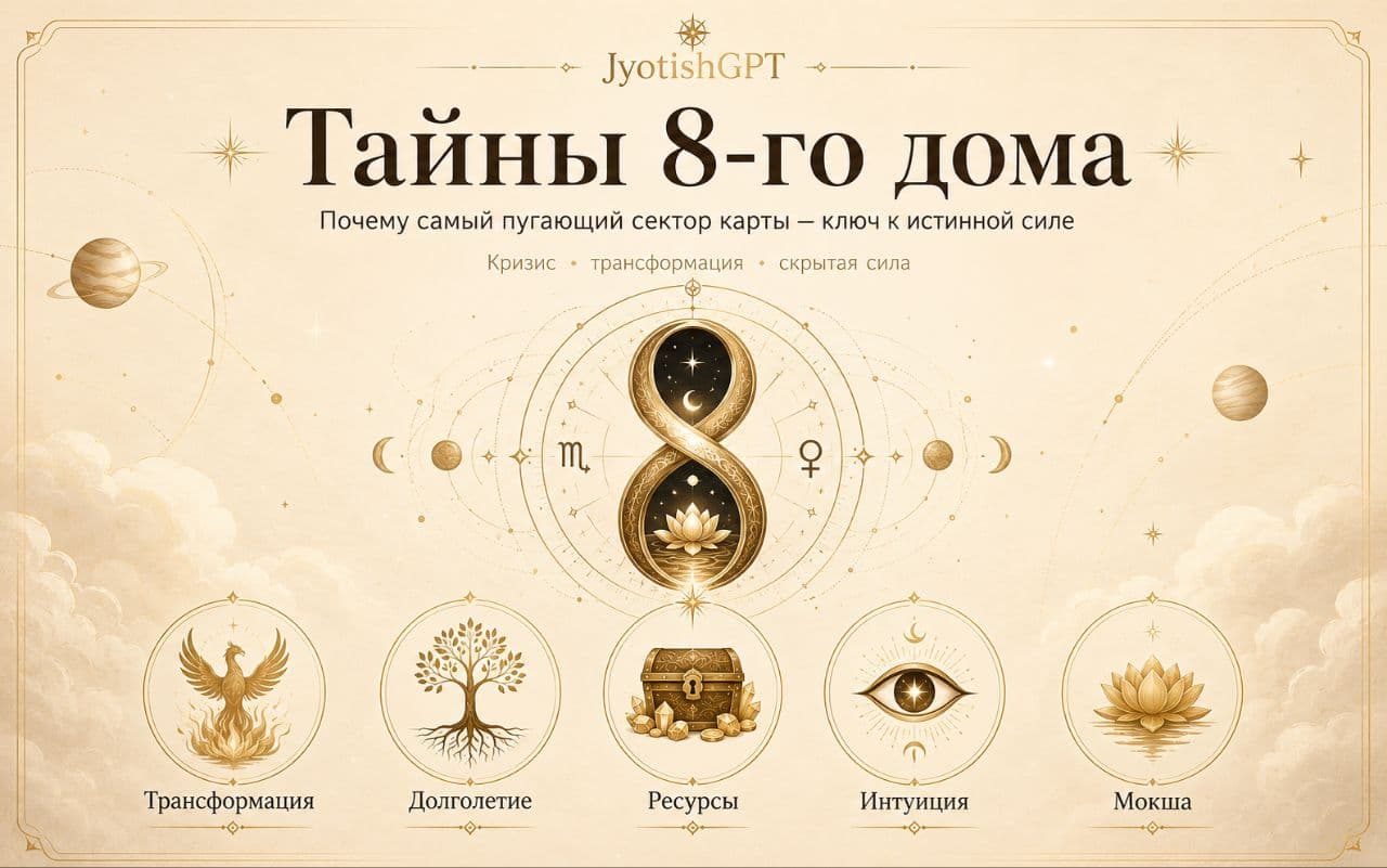 Тайны 8-го дома: почему самый пугающий сектор вашей карты — это ключ к истинной силе