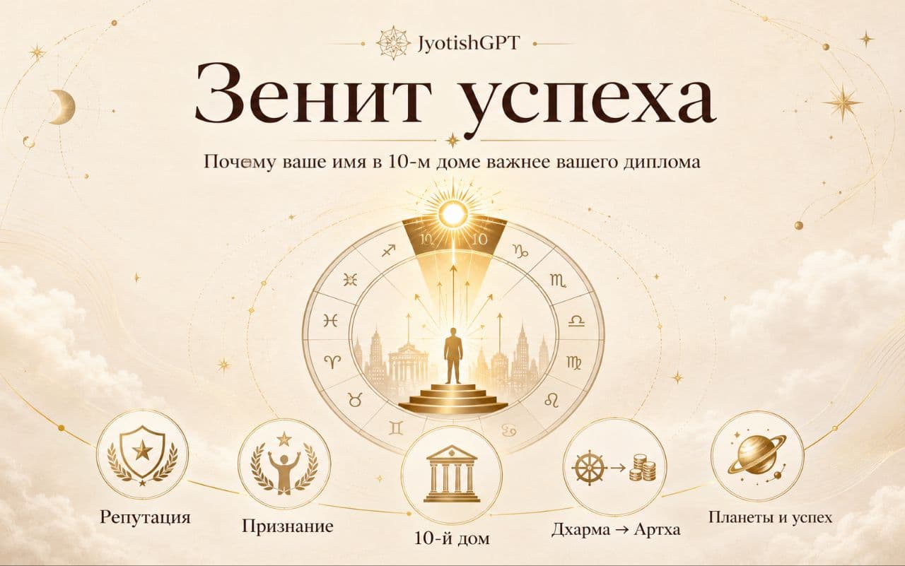 Зенит успеха: Почему ваше имя в 10-м доме важнее вашего диплома